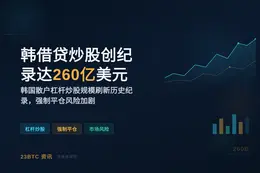 韩借贷炒股创纪录达260亿美元
