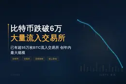 比特币跌破6万，投资者大量转入交易所
