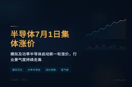 半导体7月1日集体涨价