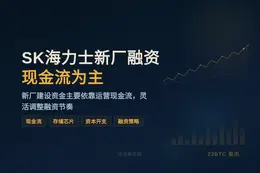 SK海力士新厂融资：现金流为主，灵活调整