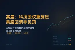 高盛：科技股权重施压，美股回调非见顶