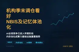机构季末调仓看好NBIS及记忆体池化