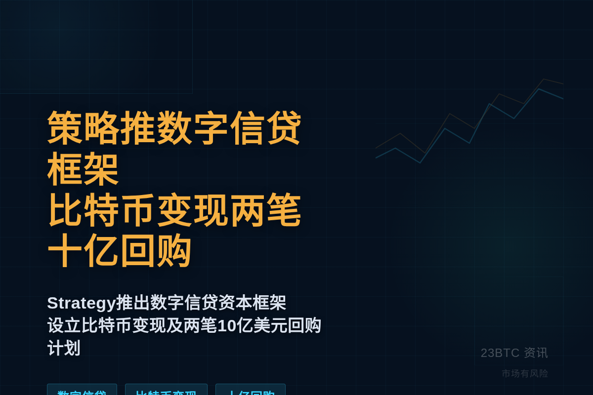 策略推数字信贷框架BTC变现两笔十亿回购