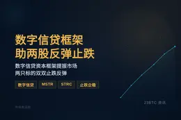 数字信贷框架助两股反弹止跌