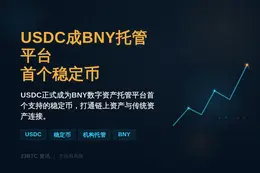 USDC成BNY托管平台首个稳定币