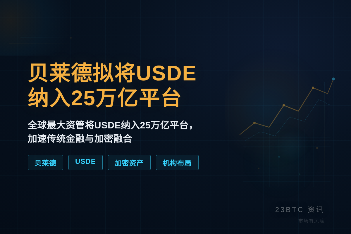 贝莱德拟将USDE纳入25万亿平台
