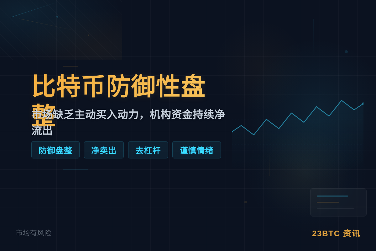 比特币防御性盘整