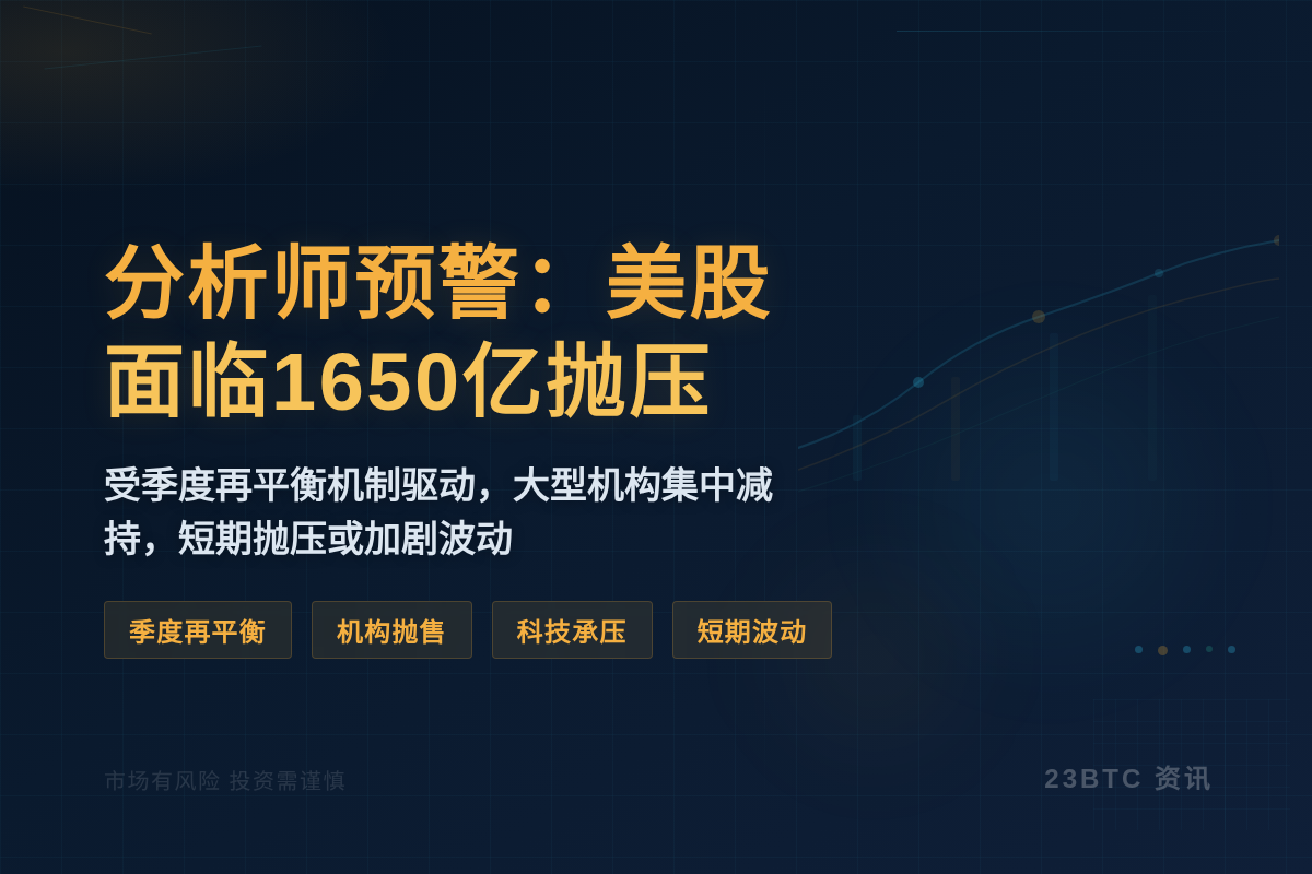 分析师预警：美股6月底面临1650亿抛压