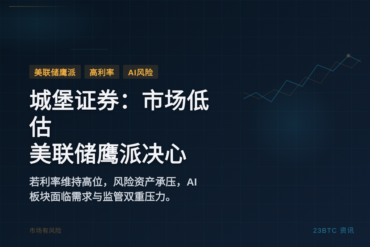 城堡证券预警美联储政策收紧