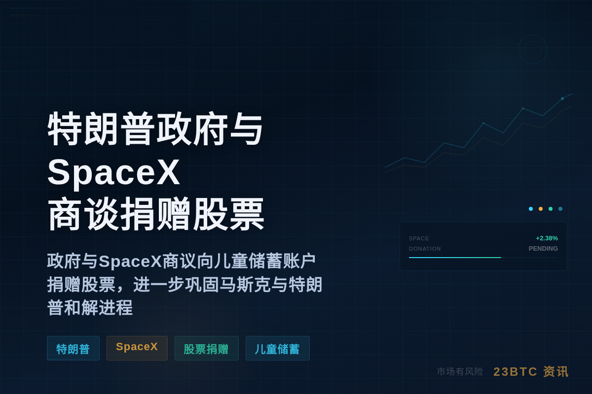 特朗普政府与SpaceX商谈捐赠股票