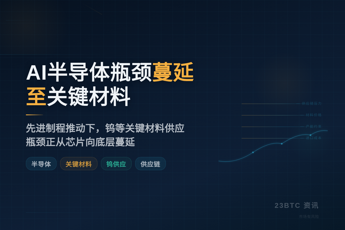 AI半导体瓶颈蔓延至关键材料