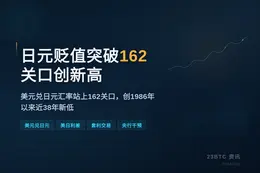 日元贬值突破162关口创新高