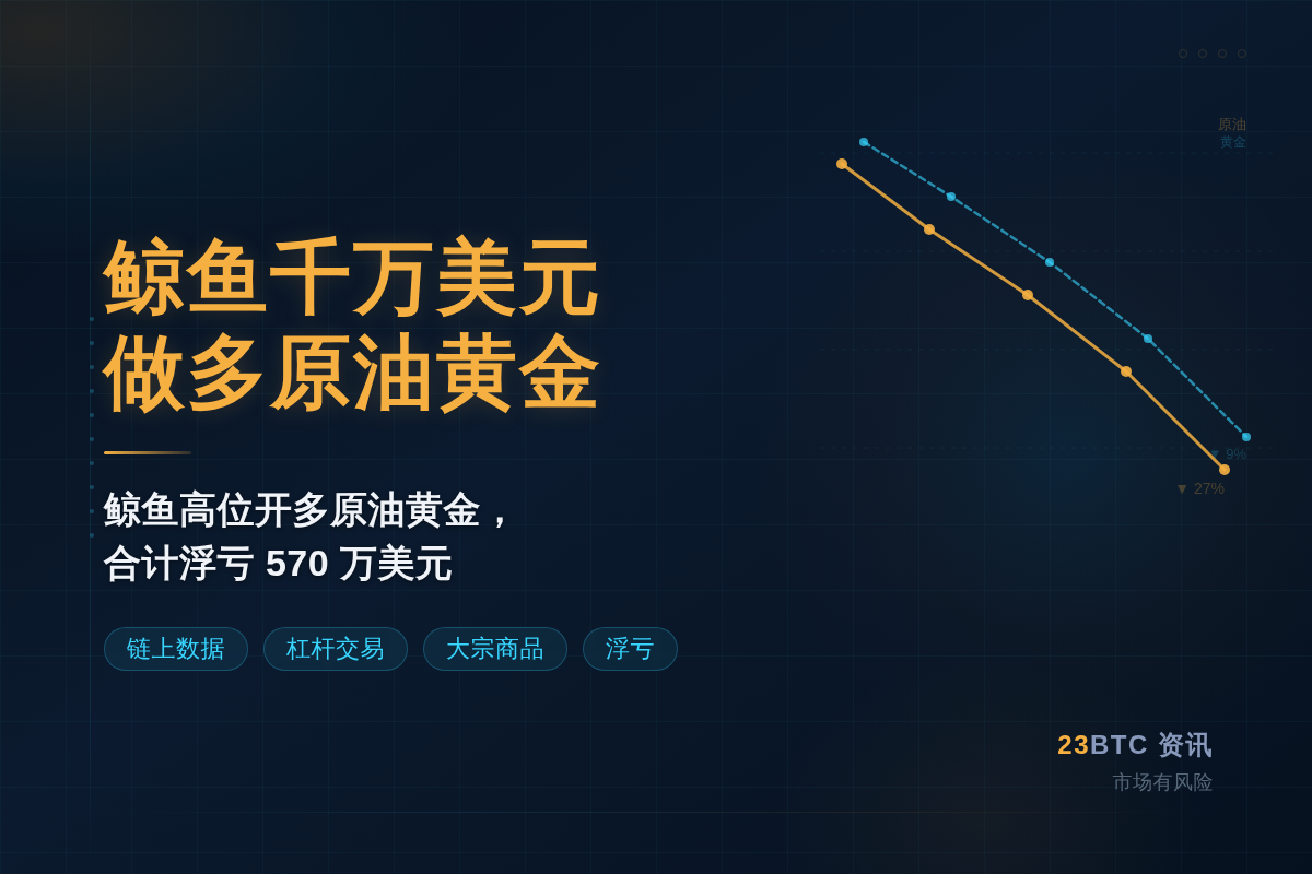 鲸鱼千万美元做多原油黄金