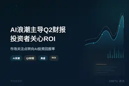高盛：AI浪潮主导Q2财报，投资者关心ROI
