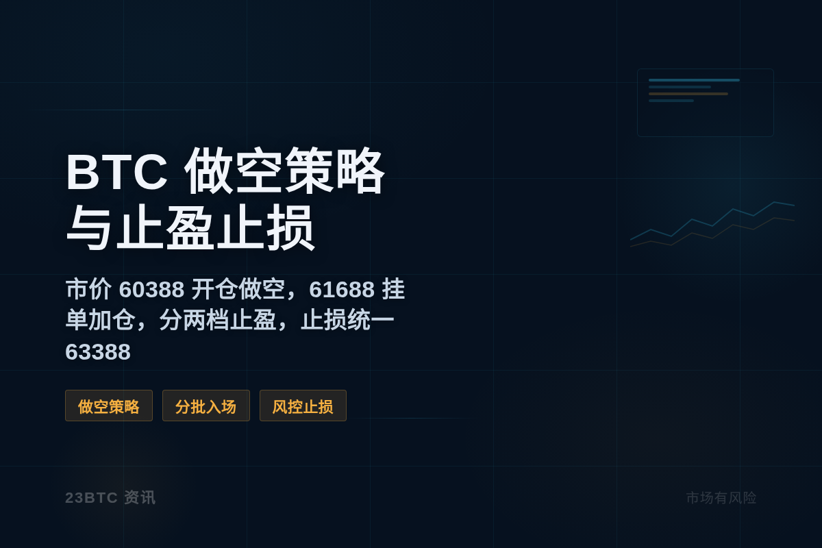 BTC做空策略与止盈止损