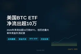 2026年美国BTC ETF净流出超10万