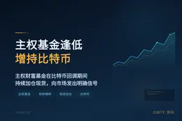 主权基金逢低增持比特币