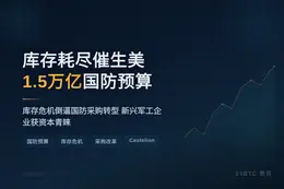 库存耗尽催生美1.5万亿国防预算