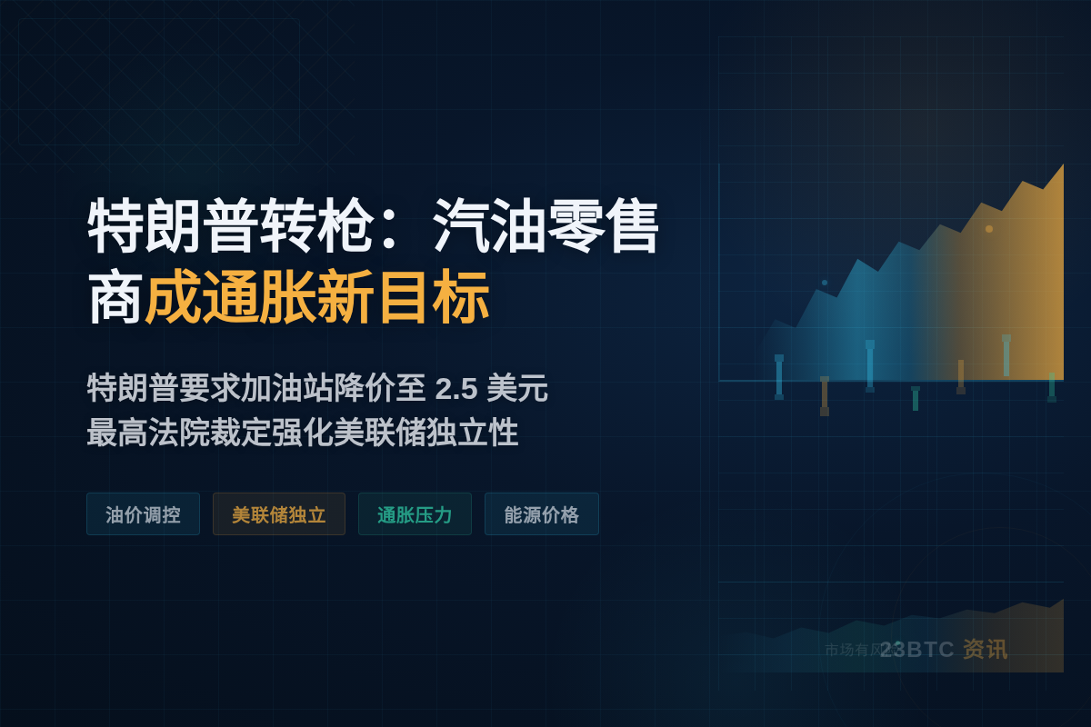 特朗普转枪：汽油零售商成通胀新目标