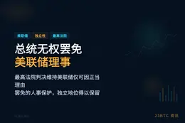 美最高法院：总统无权罢免美联储理事