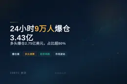 24小时9万人爆仓3.43亿