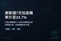 美联储7月加息概率升至33.7%