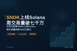 SNDK上线Solana周交易量破七千万