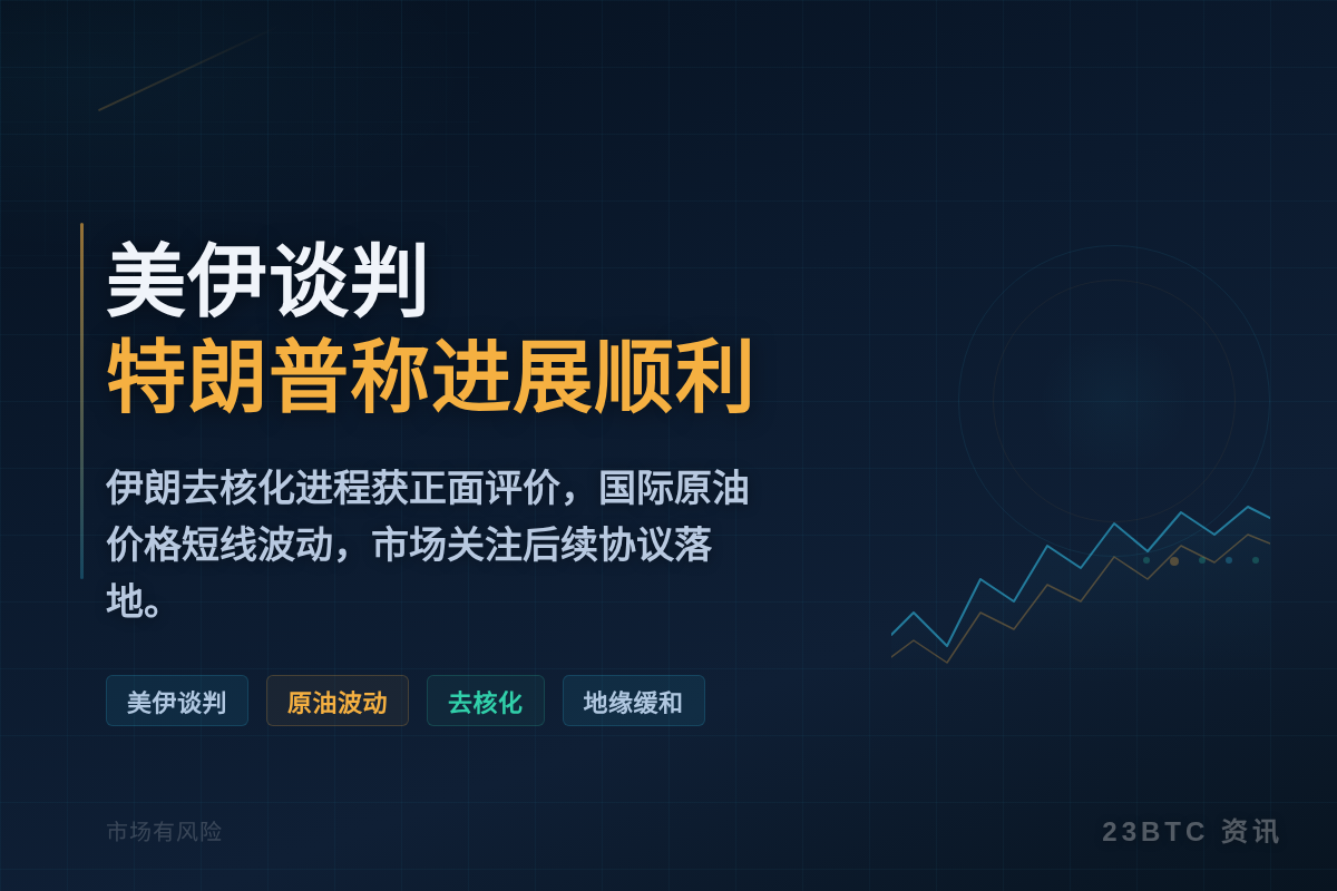 美伊谈判:特朗普称进展顺利插图1 美伊谈判:特朗普称进展顺利