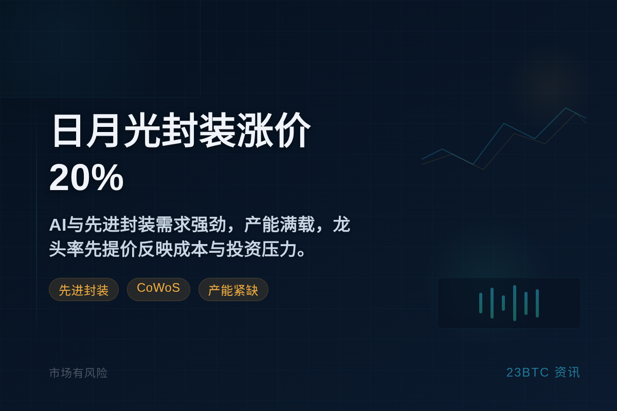 日月光封装涨价20%