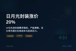 日月光封装涨价20%