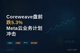 Coreweave盘前跌5.3%，Meta云业务计划冲击