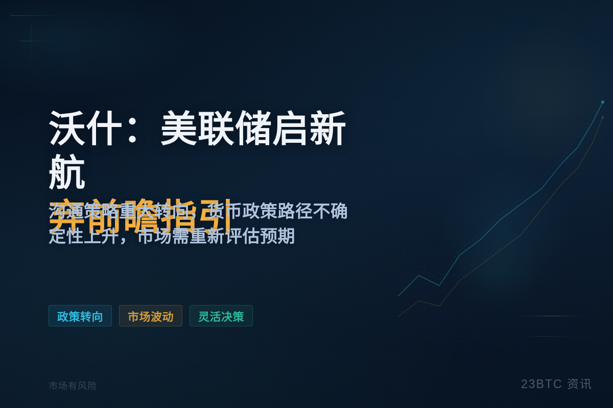 沃什:美联储启新航,弃前瞻指引插图1 沃什:美联储启新航,弃前瞻指引