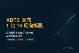 ABTC 7月2日实施1比15反向拆股