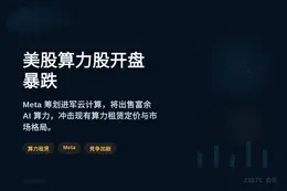 美股算力股开盘暴跌