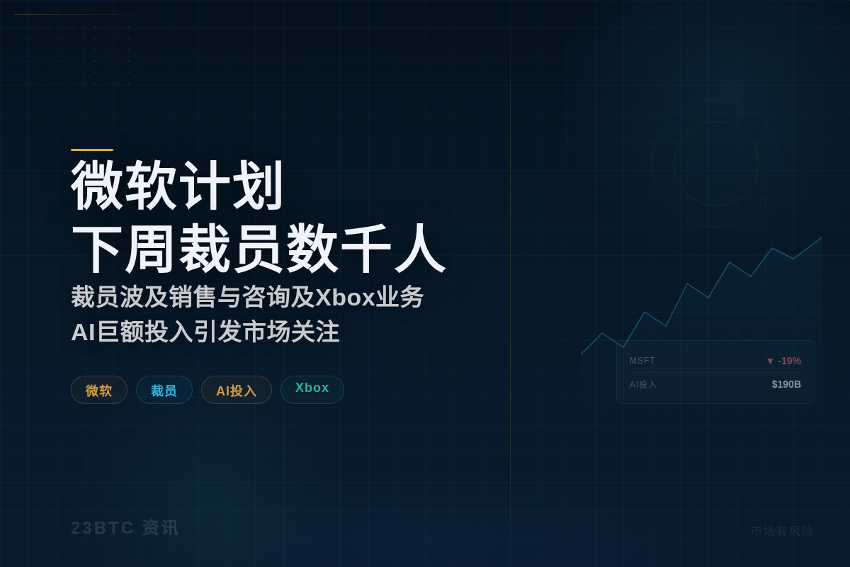 微软计划下周裁员数千人插图1 微软计划下周裁员数千人
