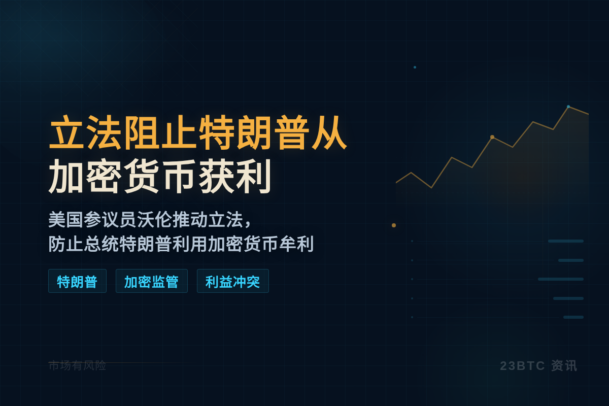 立法阻止特朗普从加密货币获利插图1 立法阻止特朗普从加密货币获利