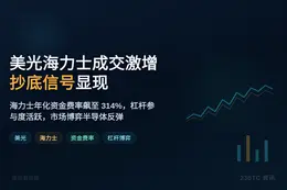 美光海力士成交激增，抄底信号显现