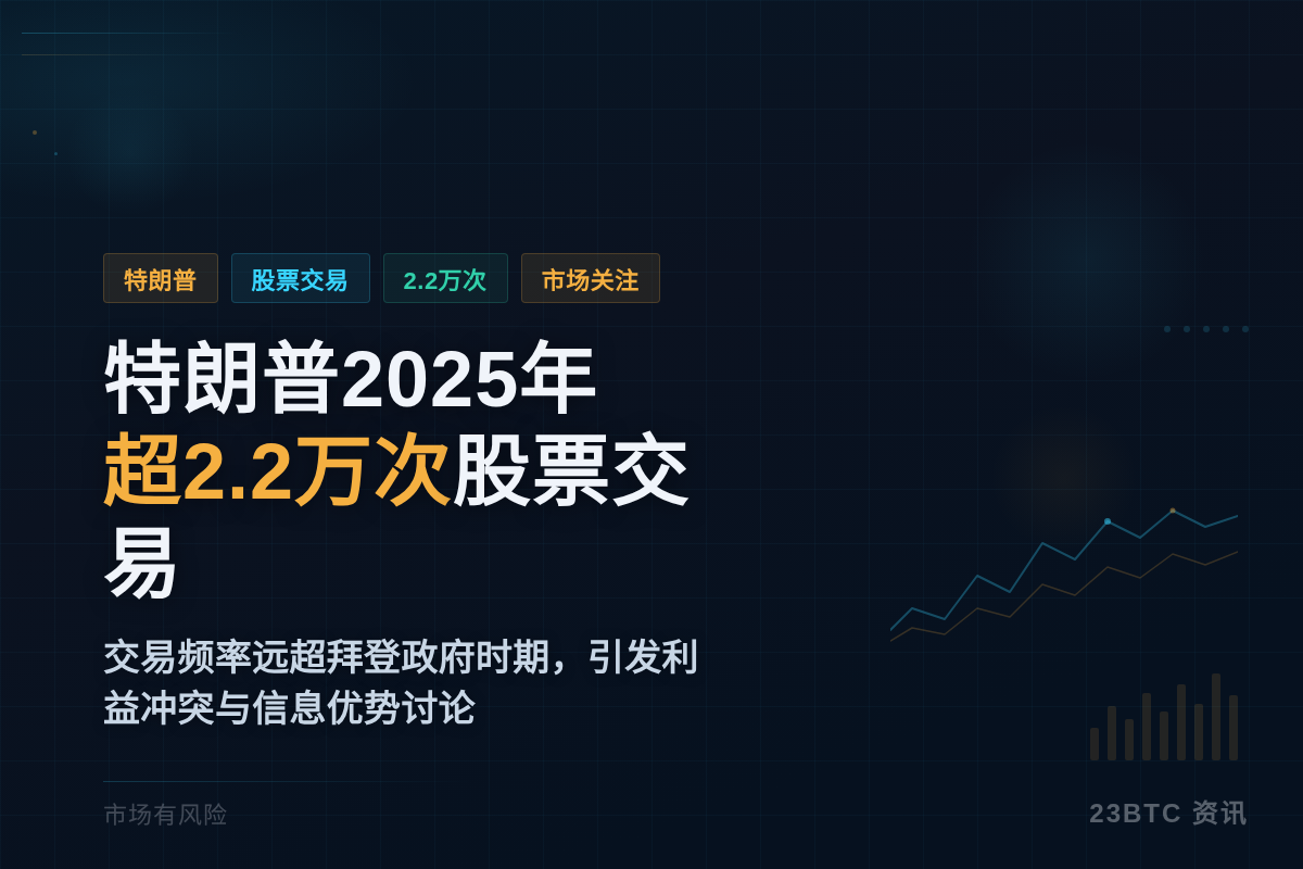 特朗普2025年超2.2万次股票交易插图1 特朗普2025年超2.2万次股票交易