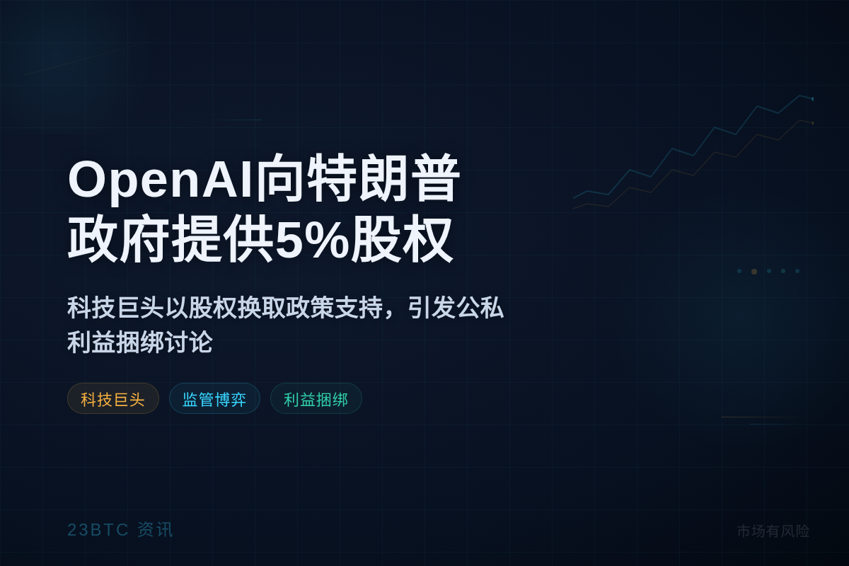OpenAI向特朗普政府提供5%股权