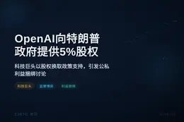 OpenAI向特朗普政府提供5%股权