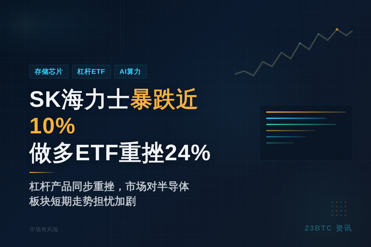 SK海力士暴跌近10%,做多ETF重挫24%插图1 SK海力士暴跌近10%,做多ETF重挫24%