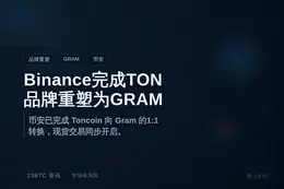 Binance完成TON品牌重塑为GRAM