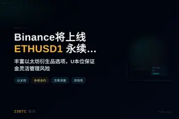 Binance将上线ETHUSD1永续合约