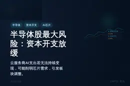 半导体股最大风险：资本开支放缓