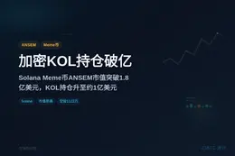 加密KOL持仓破亿，ANSEM创新高
