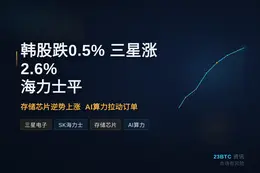 韩股跌0.5%三星涨2.6%海力士平