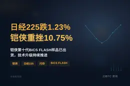 日经225跌1.23%，铠侠重挫10.75%