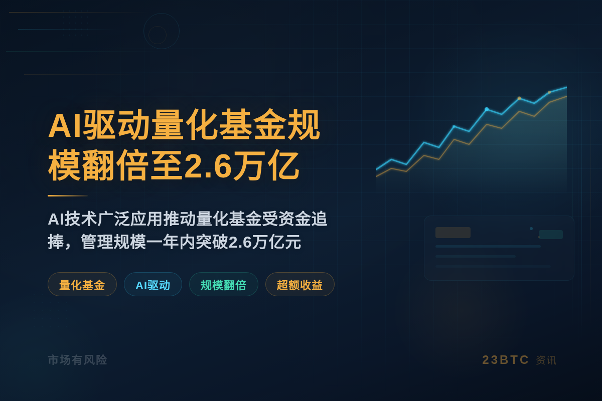 AI驱动中国量化基金规模翻倍至2.6万亿插图1 AI驱动中国量化基金规模翻倍至2.6万亿