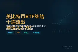 美比特币ETF终结十连流出净流入2.2亿