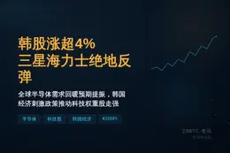 韩股涨超4% 三星海力士绝地反弹
